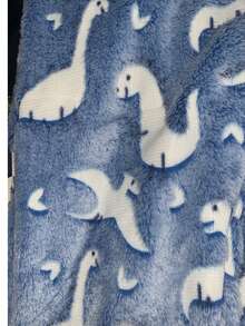 Children's Dinosaur Pajamas, Flaced 3D, Warm, REF:1512 - 藍色恐龍 - 查看 3
