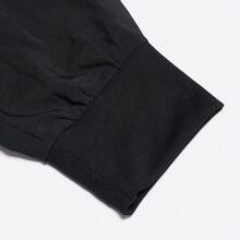 Adidas 男士简约抽绳锥形休闲七分裤，秋/春季款 - 黑色 - 查看 4