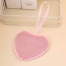 2个心形沐浴海绵皂袋，多功能网状起泡沐浴海绵，旅行皂碟，旅行配件，保持香皂干燥 - 彩色 - 查看 8