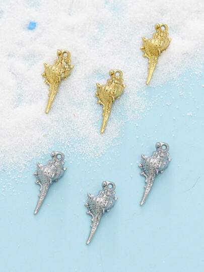 2/3pcs Stainless Steel Beach Ocean Vacation Style Three-Dimensional Exquisite Conch Fashion Bracelet Necklace DIY High-End Jewelry Pendant