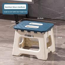 1pc Thick Plastic Folding Stool, Portable Mini Outdoor Adult Chair, Bench, Compact Fishing Stool, Outdoor, Convenient, Space-Saving - Multicolor - View 16
