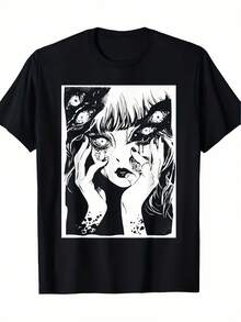 Men T-Shirts - 黑色 - 查看 1