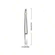 1pc/2pcs/3pcs High Quality Stainless Steel Eyebrow Tweezers, Hair Removal Pliers, Ingrown Hair Tweezers, Angled Eyebrow Tweezers, Facial Care Tools - Silver - View 6