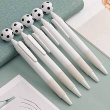 5pcs Creative Football Shaped Ballpoint Pens, World Cup Elements - Multicolor - View 4