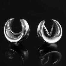 2个无限符号耳扩隧道不锈钢鞍形耳塞 8mm-16mm 耳扩器穿刺饰品 - Infinity - 查看 2