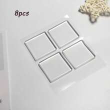 1/4/8 piezas Almohadillas transparentes invisibles antideslizantes para muebles, almohadillas de silicona suave que absorben los golpes y reducen el ruido, sin necesidad de adhesivo, adecuadas para muebles y electrodomésticos del hogar, regalo práctico para el hogar, perfecto para Año Nuevo, Día de San Valentín, temporada de graduación - Versión engrosada - Ver 12