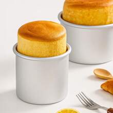 1pc Tall Straight Round Non-Stick Cake Mold Baking Pan, 4/6/8 Inch, Aluminum Alloy With Sunlight Treatment, Suitable For Party, Birthday, Wedding, Valentine's Day And Other Kitchen Baking Occasions. High-Quality Kitchen Accessory, Easy Demold, Easy Clean, Convenient To Use - Silver - View 9