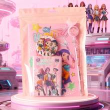 K-POP Stationery Set, Featuring Exquisite Prints Of Popular K-Pop Idols, Classic Song Themes And Unique Group Symbols, A Complete Set Of Practical Stationery That Combines Functionality And Collectibility, Perfect For Fans - Multicolor - View 4