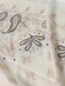 1pc Women's Printed Paisley & Cashew Pattern Shawl Scarf Headscarf - Multicolor - View 5