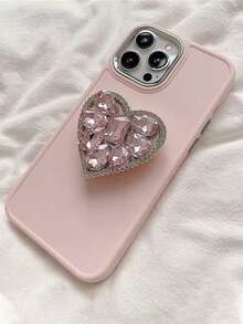 新款高品质心形水钻指环手机壳，适用于 17/17Plus/17Pro/17ProMax、16/16Plus/16Pro/16ProMax、15/15Plus/15Pro/15ProMax、14/14Plus/14Pro/14ProMax、13/13Pro/13ProMax、12/12Pro/12ProMax、11/11Pro Max，防尘，高性价比，热门款 - 彩色 - 查看 3