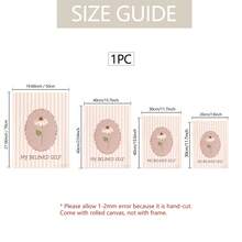 1PC MY BELOVEDSELF 无框墙画，粉色条纹海报，适用于家庭、卧室、厨房、客厅、浴室、酒店、咖啡馆和办公空间。 - 無框 - 查看 3