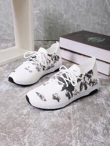 新款女士休闲运动鞋，软底运动鞋，运动休闲鞋，Borderline Trade - 黑色 - 查看 4