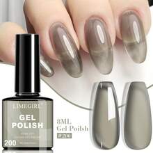 LIMEGIRL Set de 6 piezas de 8ml de esmalte de uñas en gel azul océano, esmalte de uñas en gel azul claro de verano Acuario UV LED removible, adecuado para manicura DIY, uso en el hogar o en el salón, suministros de arte de uñas - Multicolor - Ver 14