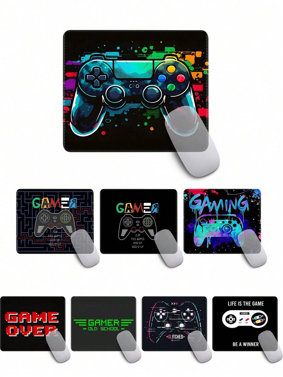 Mouse Pad 24x20cm-Non-Slip Rubber Base-Washable Rectangular Table Pad, Suitable For Home And Office Decoration-Mouse Pad With Non-Slip Rubber Edge Stitching For Laptop And PC (Game Machine) - View 1