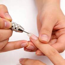 1个手柄 + 5个钻头，手动美甲钻头，适用于亚克力美甲树脂手工精密DIY美甲艺术项目 - 彩色 - 查看 3