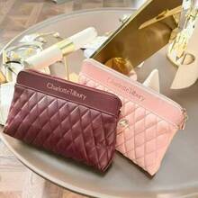 Charlotte Tilbury Women's Portable Cosmetic Bag, Travel Toiletry Makeup Organizer - Burgundy - View 2