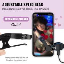 Auto Clicker Compatible With Iphone Automatic Phone Screen Tapper Auto Clicker For Clicker Smart Phone Autoclicker For Pad Mechanical Fingers Speed Clicker For Android Ios Apps Spring Gift Birthday Party - Pink - View 2