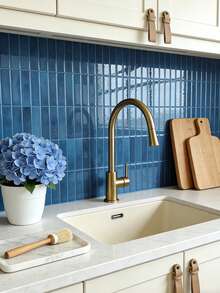 WalDecoo 1/10/20 Pcs Dopamine Color Self-Adhesive Wall Stickers - Energetic Kitchen & Bathroom Backsplash, Easy DIY! Wallpaper, Wall Decor, Room Decor, Bedroom, Living Room, Kitchen - Multicolor - View 10