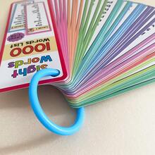 41pcs Teenage English Learning 1000 High Frequency Sight Words Flashcards, Double-Sided Memory Learning Cards - Multicolor - View 5