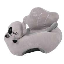 Sofá para sentarse para bebés, sofá de apoyo para sentarse para bebés, aspecto de dibujos animados para el hogar - Gris - Ver 5