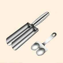 一套不锈钢米肉饺子和炸豆沙制作器套装 - 不粘锅，多功能厨房工具，完美塑形碎牛肉丸和冷冻米糕 - 銀色 - 查看 9