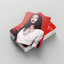 55张BP JENNIE RUBY LOMO卡片，KPOP偶像Jennie LOMO明信片周边商品 - 黑色 - 查看 7