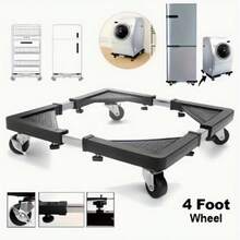 Giá đỡ di động có bánh xe điều chỉnh được cho tủ lạnh và máy giặt - Đế nâng dạng ống lồng chịu lực cao, bệ di động cho máy giặt, phù hợp cho gia đình, nhà thuê, nhà di động, tương thích với tủ lạnh, máy giặt, máy sấy. - nhiều màu - Xem 2