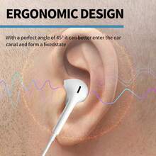 2-Pack Wired Earphones For IPhone, In-Ear Headphones With Built-In Microphone And Volume Control, Compatible With IPhone 14/13/12/11/XR/XS/X/8/7/Pro/Pro Max - 1 - 查看 6