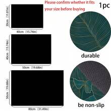 1pc, 2D Flat Protective Cover With Green Leaf Pattern, Fashionable And Easy To Clean, Suitable For Any Kitchen, Washing Machine, Dryer, Furnace Panel Protection Device And Glass Furnace Cover (Changing Furnace). - Multicolor - View 9