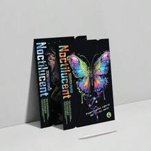 Tranh cào phát sáng trong bóng tối khổ A4 dành cho người lớn, nhiều màu sắc, đồ thủ công giáo dục, sáng tạo tự làm. - Nhiều màu - Xem 9