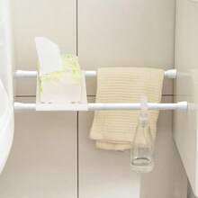1 Set 2.2cm Diameter New Splicing Extra Long Curtain Rod, Suitable For Shower Curtain, Window Curtain, Door Curtain - A Set With a Diameter Of 2.2cm - View 5