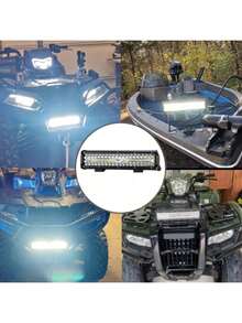Đèn LED thanh 12 inch ba hàng, đèn làm việc LED, đèn lái xe, đèn thuyền, đèn địa hình LED cho xe tải. - Đèn LED ba hàng - Xem 6