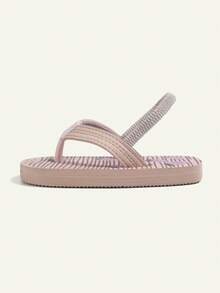 1 đôi dép xỏ ngón in hình dâu tây dễ thương cho bé gái, dép quai hậu hở ngón, dép bệt xinh xắn cho kỳ nghỉ hè và đi bơi (mẫu ngẫu nhiên) - Màu Khaki - Xem 8