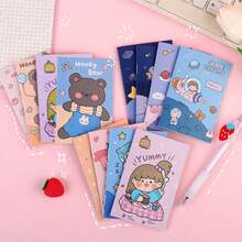 5pcs/10pcs Random Assorted Notebooks, Including Over 20 Styles Such As Cute, Martial Arts Manuals, Cool, Suitable For Office Meetings, Work, School, Learning, Shorthand, Loose-Leaf, Memo, Office Supplies, Stationery, School Supplies And Stationery Sets - Line - View 8