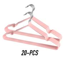 BKFUN 100/60/40/30/20/10/1pc Non-Slip Metal Hangers With Bump-Free Design, No Marks Or Shoulder Bumps, Durable For Daily Use | Protects Clothes From Slipping | Modern Closet Accessories - View 15