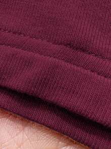 Áo khoác cardigan dệt kim Vera Lane dành cho nữ, phong cách Y2K giản dị, dễ thương, màu trơn, không cài cúc, phù hợp cho các buổi hòa nhạc và các dịp khác, nhẹ nhàng và đa năng, phong cách nghỉ lễ biển, trang phục lễ hội âm nhạc Phục Sinh. - Màu Đỏ Sâu - Xem 6