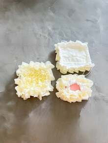 Madebyblanc 2-In-1 Bath Ball, Towel Loofah With Drawstring Closure,Bar Soap Pouch, Flower Shaped Soap Bar Bags,Bar Soap Pouch, Flower Shaped Soap Bar Bags,Exfoliating Mesh Body And Facial Cleansing Tool, Bathing Foam Manufacturing Tools, Home & Living(White) - Multicolor - View 5