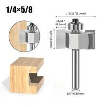 2-In-1 Ball Bearing T-Slot Router Bit, Wood Milling Cutter, Groove Cutting Knife, Chamfer Knife, Pull Handle Knife - Ball Bearing T-blade - View 20