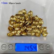 50/100pcs/Pack 3-10mm 4 Claw Cone Spike Rivets Studs Spots Nailhead Punk Rock DIY Leather Craft For Clothing Bag Shoes Parts Decoration - A - View 74