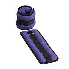 1对男女通用可调节脚踝负重带（0.5公斤/只），户外跑步瑜伽健身房力量训练配件，可调节可穿戴式脚踝腕部负重带 - 彩色 - 查看 15