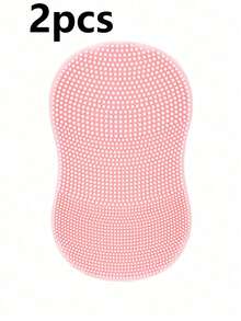 6/3/2件装硅胶洁面刷，手持式面部清洁刷工具，深层清洁毛孔，去除黑头和粉刺（2个粉色+2个蓝色+2个紫色） - 純色 - 查看 15