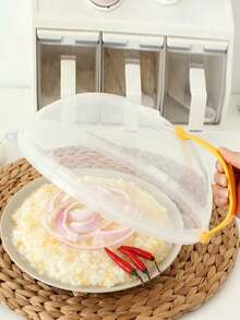 [Nắp đậy thức ăn chống bắn tóe] 1 nắp đậy thức ăn chống bắn tóe dùng trong lò vi sóng, có lỗ thoát hơi và tay cầm, dễ cầm nắm, phù hợp với lò vi sóng và đồ dùng nhà bếp. - Nhiều màu - Xem 11