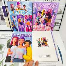 1本K-Pop《恶魔猎人》女团卡通笔记本，可爱笔记本，赠品1本，热门K-Pop《恶魔猎人》女团周边商品，学习文具，螺旋笔记本，实用练习本，趣味礼物，K-Pop战士，适合作为生日礼物或返校季礼物 - 彩色 - 查看 8
