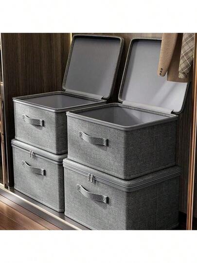 Hộp đựng đồ gấp gọn dung tích lớn có nắp đậy, hộp đựng đồ gấp gọn trong tủ quần áo, hộp đựng quần áo và chăn ga gối đệm, giỏ đựng đồ, hộp đựng quần áo, chăn ga gối đệm, đồ chơi, quà tặng Ngày của Mẹ, quà tặng cá nhân hóa, đồ dùng cần thiết cho mùa xuân.