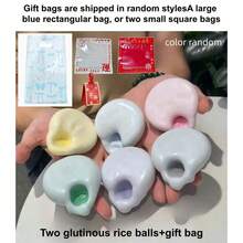 1/2pcs Super Fun Stress Relief Mochi Squishies, Ultra Soft & Thin Ice Cream Mochi Squeeze Toys, Anxiety Relief, Mood Healing, Squishy Squeeze Toys With Color Changing, Stress Relief Cube With Random Color Gift Bag - Multicolor - View 13