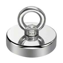 高强度磁性钓鱼磁铁，圆形磁性鱼钩，强力水下磁性固定，强力磁吸附 - 多色 - 查看 10