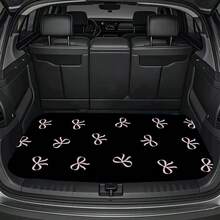 1pc, Bowknot Pattern Car Trunk Mat Keeps Your Car Interior Clean And Stylish, Fashionable Interior Protection, Adds Personalized To The Car Interior, Universal Fit For Trunk Protection Of All Car Models - Trunk Mat - View 9