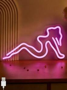 Assorted LED Neon Sign Lights With USB Cable (Basketball/Coffee/Cat Pattern) - Decorative Wall Lights For Home, Bar, Party, Bedroom And Studio - Multicolor - View 4