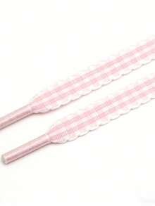 1 Pair/2pcs Geometric Diamond Pattern Polyester Shoelaces, Basic Sports & Casual Style - Multicolor - View 13