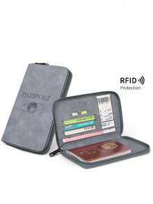 Premium PU Car Insurance Data Document Protector & Business Card Holder - Multicolor - View 2